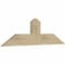 Ekena Millwork Portland Rough Sawn Timber Gable Bracket, Douglas Fir, 48"W x 14"H x 2"D x 6"F, 7/12 Pitch GBW048X14X0206POR00RDF - alternate 2